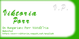 viktoria porr business card